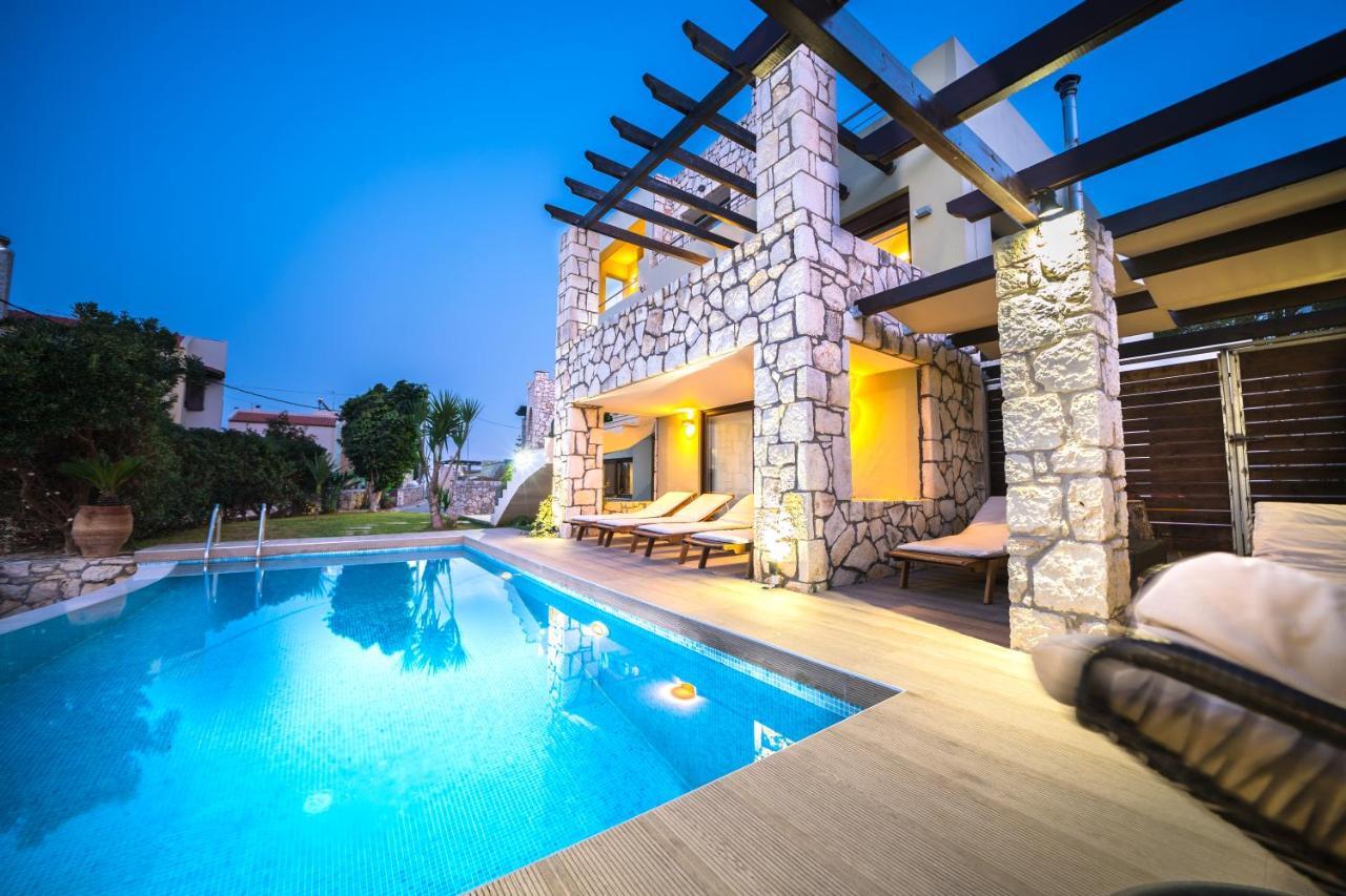 Villa Majestic Crete Heated Pool And Sauna Megala Chorafia Bagian luar foto