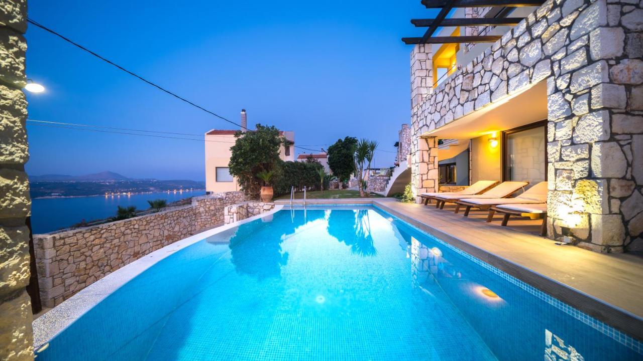 Villa Majestic Crete Heated Pool And Sauna Megala Chorafia Bagian luar foto