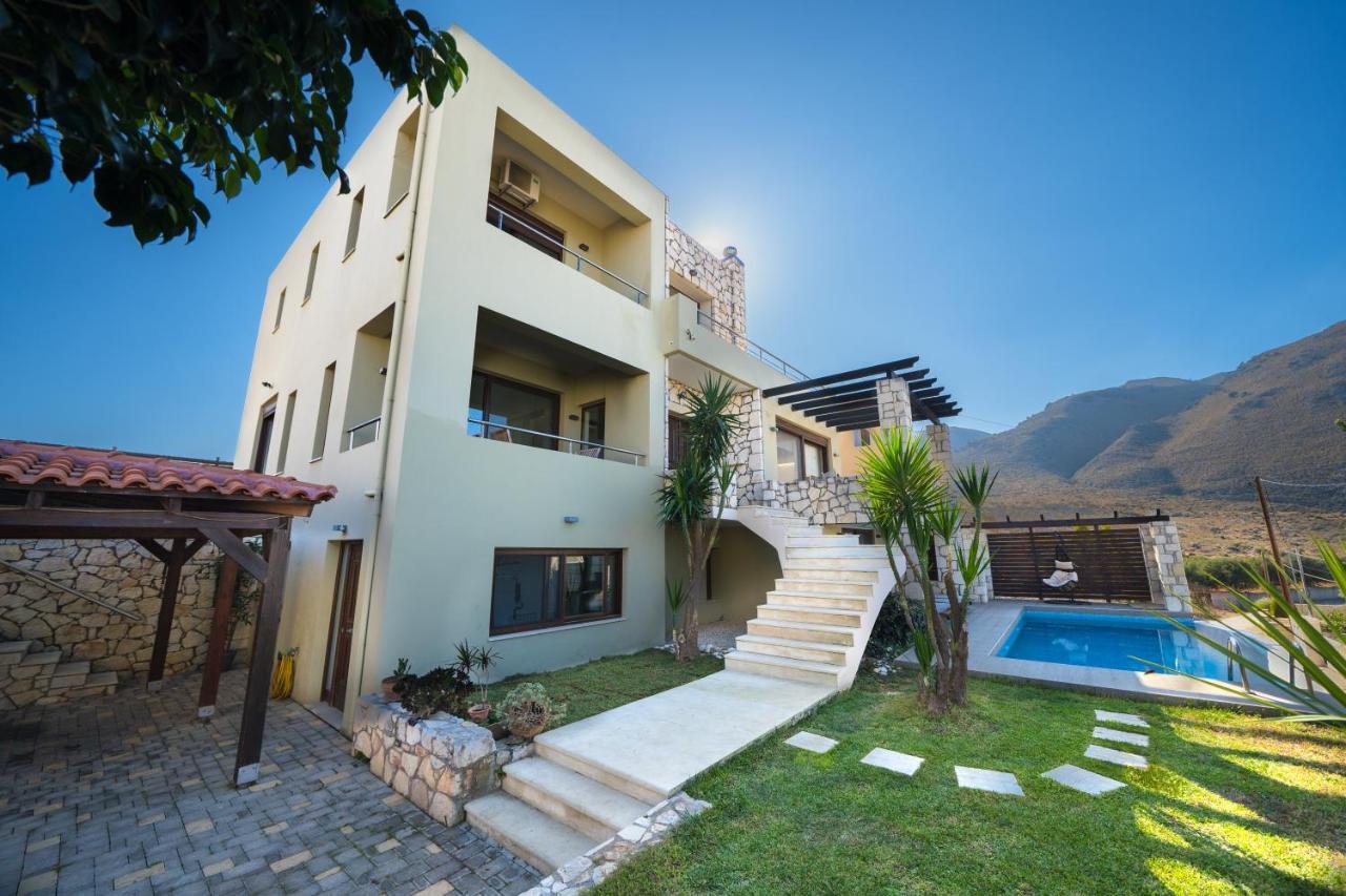 Villa Majestic Crete Heated Pool And Sauna Megala Chorafia Bagian luar foto
