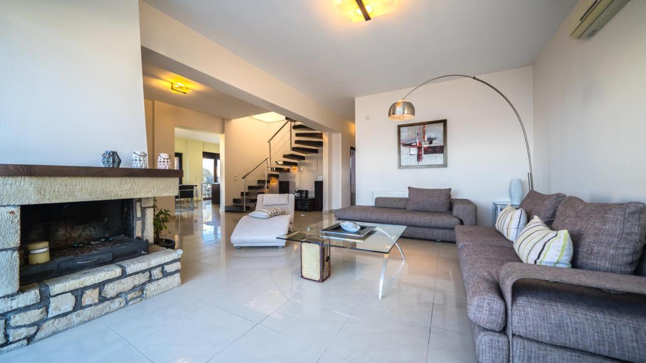 Villa Majestic Crete Heated Pool And Sauna Megala Chorafia Bagian luar foto