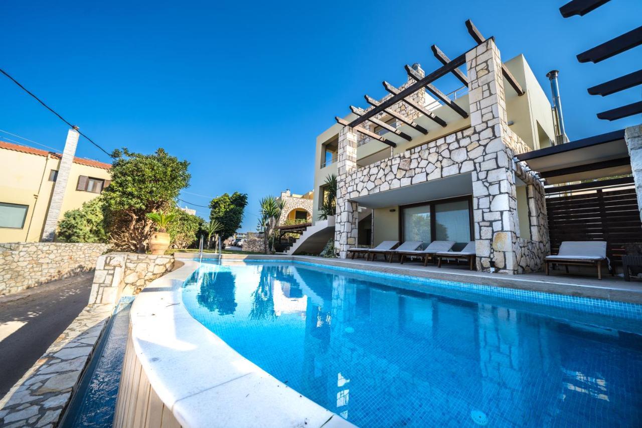 Villa Majestic Crete Heated Pool And Sauna Megala Chorafia Bagian luar foto