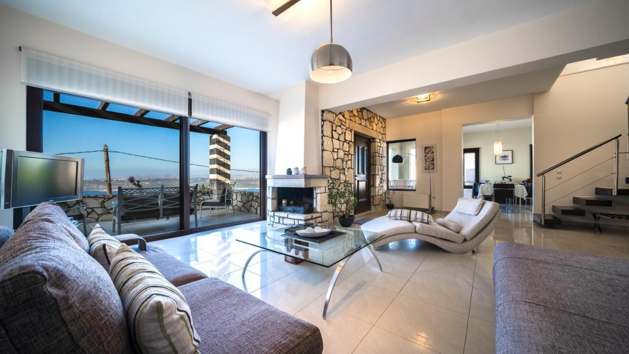 Villa Majestic Crete Heated Pool And Sauna Megala Chorafia Bagian luar foto