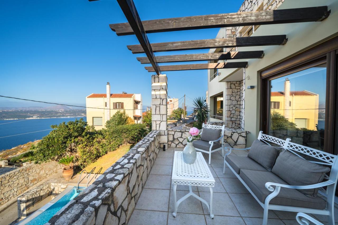 Villa Majestic Crete Heated Pool And Sauna Megala Chorafia Bagian luar foto